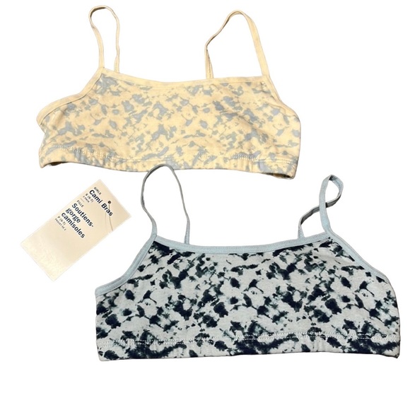 New Old Navy Girl’s Two Pack Girls Cami Sports Training Bras Size Small 6 7 NWT - Picture 1 of 11